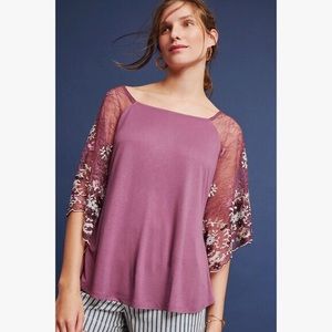Anthropologie Akemi Kin Purple Callista Top